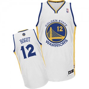 Maillot NBA Authentic Andrew Bogut #12 Golden State Warriors Home Blanc - Homme