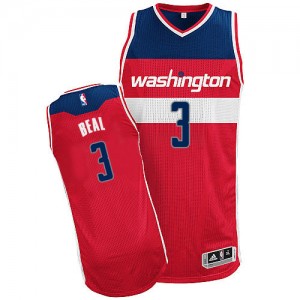 Maillot Authentic Washington Wizards NBA Road Rouge - #3 Bradley Beal - Homme