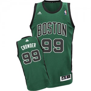 Maillot NBA Boston Celtics #99 Jae Crowder Vert (No. noir) Adidas Swingman Alternate - Homme