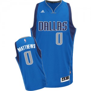 Dallas Mavericks #0 Adidas Road Bleu royal Swingman Maillot d'équipe de NBA en vente en ligne - Wesley Matthews pour Homme