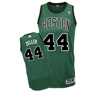 Maillot NBA Boston Celtics #44 Tyler Zeller Vert (No. noir) Adidas Authentic Alternate - Homme