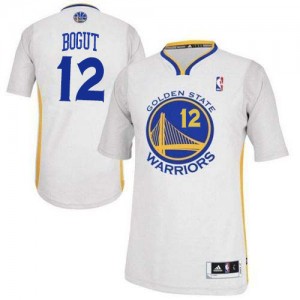 Maillot NBA Blanc Andrew Bogut #12 Golden State Warriors Alternate Authentic Homme Adidas