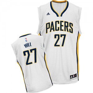 Maillot Adidas Blanc Home Swingman Indiana Pacers - Jordan Hill #27 - Homme