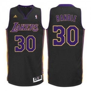 Los Angeles Lakers #30 Adidas Noir Violet NO. Swingman Maillot d'équipe de NBA la vente - Julius Randle pour Homme