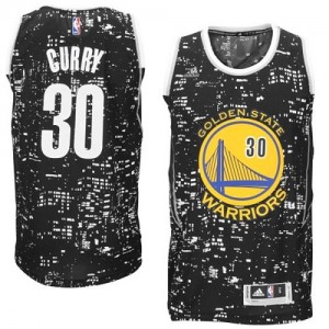 Maillot Adidas Noir City Light Authentic Golden State Warriors - Stephen Curry #30 - Homme
