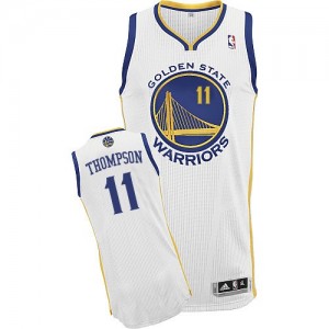 Golden State Warriors Klay Thompson #11 Home Authentic Maillot d'équipe de NBA - Blanc pour Enfants