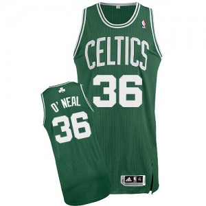 Maillot Adidas Vert (No Blanc) Road Authentic Boston Celtics - Shaquille O'Neal #36 - Homme