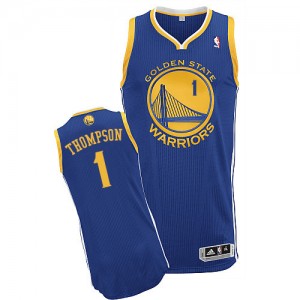 Golden State Warriors #1 Adidas Road Bleu royal Authentic Maillot d'équipe de NBA pas cher - Jason Thompson pour Homme