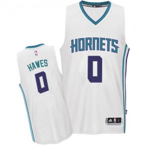 Maillot NBA Blanc Spencer Hawes #0 Charlotte Hornets Home Swingman Homme Adidas