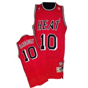 Maillot Authentic Miami Heat NBA Throwback Finals Patch Rouge - #10 Tim Hardaway - Homme