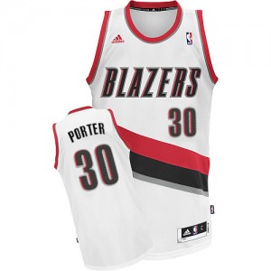Maillot NBA Swingman Terry Porter #30 Portland Trail Blazers Home Blanc - Homme