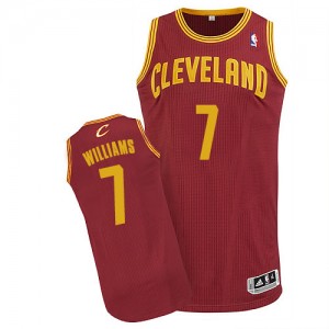 Cleveland Cavaliers Mo Williams #7 Road Authentic Maillot d'équipe de NBA - Vin Rouge pour Homme