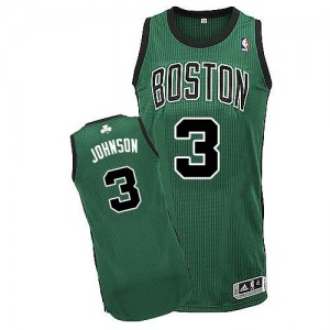 Maillot Adidas Vert (No. noir) Alternate Authentic Boston Celtics - Dennis Johnson #3 - Homme