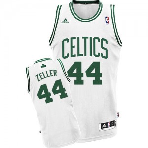 Maillot NBA Blanc Tyler Zeller #44 Boston Celtics Home Swingman Homme Adidas