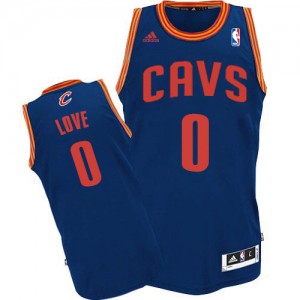Maillot NBA Cleveland Cavaliers #0 Kevin Love Bleu clair Adidas Authentic Revolution 30 - Homme