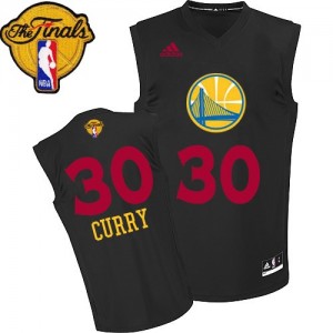 Golden State Warriors #30 Adidas New Fashion 2015 The Finals Patch Noir Swingman Maillot d'équipe de NBA Vente pas cher - Stephen Curry pour Homme