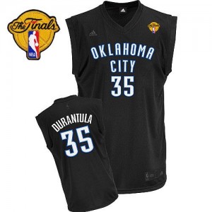 Oklahoma City Thunder #35 Adidas Durantula Fashion Finals Patch Noir Swingman Maillot d'équipe de NBA Discount - Kevin Durant pour Homme