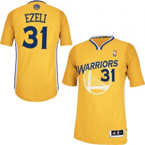 Maillot Authentic Golden State Warriors NBA Alternate Or - #31 Festus Ezeli - Homme