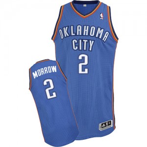Oklahoma City Thunder #2 Adidas Road Bleu royal Authentic Maillot d'équipe de NBA Discount - Anthony Morrow pour Homme