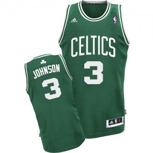 Maillot NBA Boston Celtics #3 Dennis Johnson Vert (No Blanc) Adidas Swingman Road - Homme