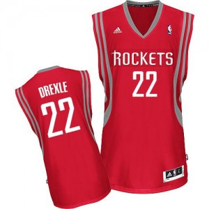Maillot NBA Rouge Clyde Drexler #22 Houston Rockets Road Swingman Homme Adidas