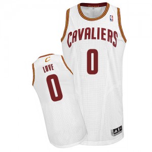 Maillot Authentic Cleveland Cavaliers NBA Home Blanc - #0 Kevin Love - Enfants