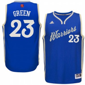 Maillot NBA Authentic Draymond Green #23 Golden State Warriors 2015-16 Christmas Day Bleu royal - Homme