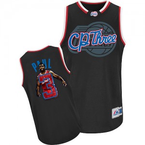 Maillot Authentic Los Angeles Clippers NBA Notorious Noir - #3 Chris Paul - Homme