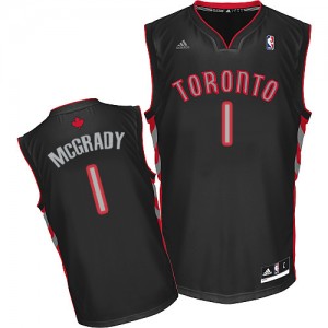 Maillot NBA Noir Tracy Mcgrady #1 Toronto Raptors Alternate Swingman Homme Adidas