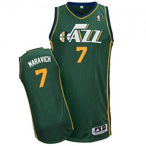 Maillot Authentic Utah Jazz NBA Alternate Vert - #7 Pete Maravich - Homme