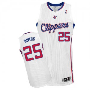 Maillot NBA Authentic Austin Rivers #25 Los Angeles Clippers Home Blanc - Homme