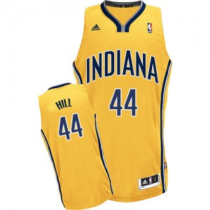 Maillot NBA Indiana Pacers #44 Solomon Hill Or Adidas Swingman Alternate - Homme