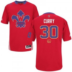 Maillot Adidas Rouge 2014 All Star Authentic Golden State Warriors - Stephen Curry #30 - Homme