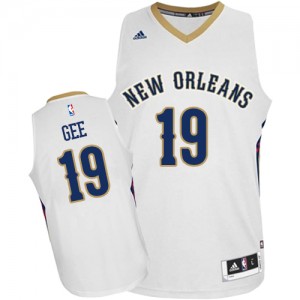 New Orleans Pelicans #19 Adidas Home Blanc Swingman Maillot d'équipe de NBA boutique en ligne - Alonzo Gee pour Homme