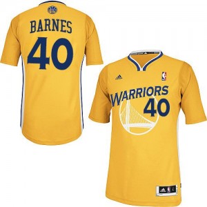 Maillot NBA Or Harrison Barnes #40 Golden State Warriors Alternate Swingman Homme Adidas