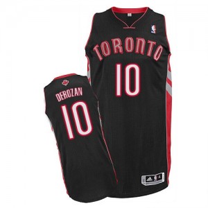 Maillot Authentic Toronto Raptors NBA Alternate Noir - #10 DeMar DeRozan - Homme