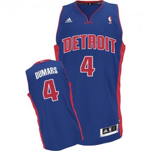 Maillot Adidas Bleu royal Road Swingman Detroit Pistons - Joe Dumars #4 - Homme