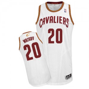 Maillot NBA Authentic Timofey Mozgov #20 Cleveland Cavaliers Home Blanc - Homme