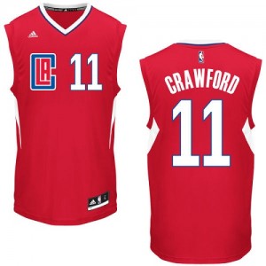 Maillot Authentic Los Angeles Clippers NBA Road Rouge - #11 Jamal Crawford - Homme