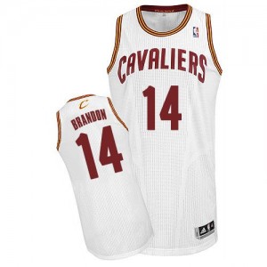 Cleveland Cavaliers Terrell Brandon #14 Home Authentic Maillot d'équipe de NBA - Blanc pour Homme