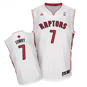 Maillot NBA Toronto Raptors #7 Kyle Lowry Blanc Adidas Swingman Home - Homme