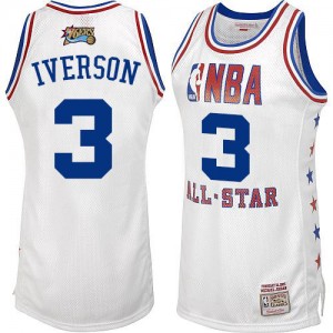 Maillot Mitchell and Ness Blanc 2003 All Star Authentic Philadelphia 76ers - Allen Iverson #3 - Homme