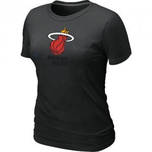 Miami Heat Big & Tall Tee-Shirt d'équipe de NBA - Noir pour Femme