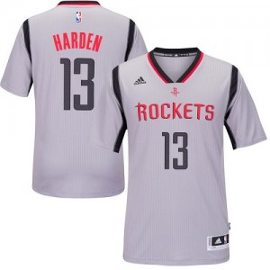 Maillot Adidas Gris Alternate Authentic Houston Rockets - James Harden #13 - Homme
