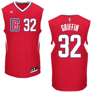 Maillot NBA Rouge Blake Griffin #32 Los Angeles Clippers Road Authentic Femme Adidas