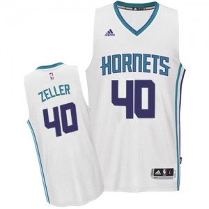 Charlotte Hornets #40 Adidas Home Blanc Authentic Maillot d'équipe de NBA Expédition rapide - Cody Zeller pour Homme