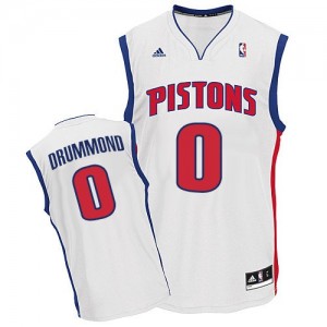Detroit Pistons #0 Adidas Home Blanc Swingman Maillot d'équipe de NBA Peu co?teux - Andre Drummond pour Homme