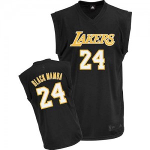 Maillot NBA Noir Kobe Bryant #24 Los Angeles Lakers Mamba Fashion Authentic Homme Adidas