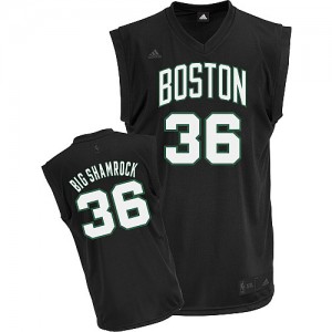 Maillot Adidas Noir Big Shamrock Swingman Boston Celtics - Shaquille O'Neal #36 - Homme