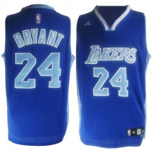 Los Angeles Lakers Kobe Bryant #24 Authentic Maillot d'équipe de NBA - Bleu pour Homme